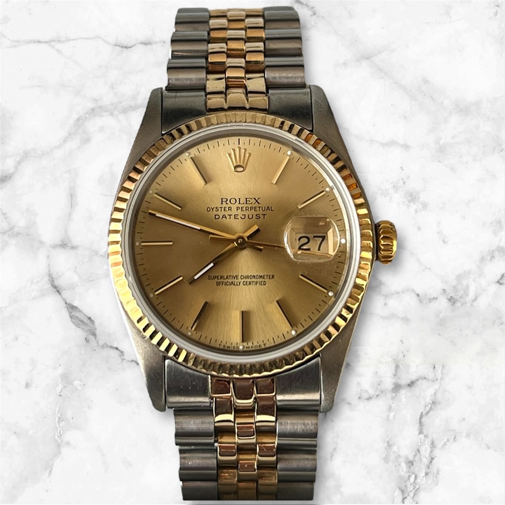 Serviced Rolex Datejust 36mm Two Tone